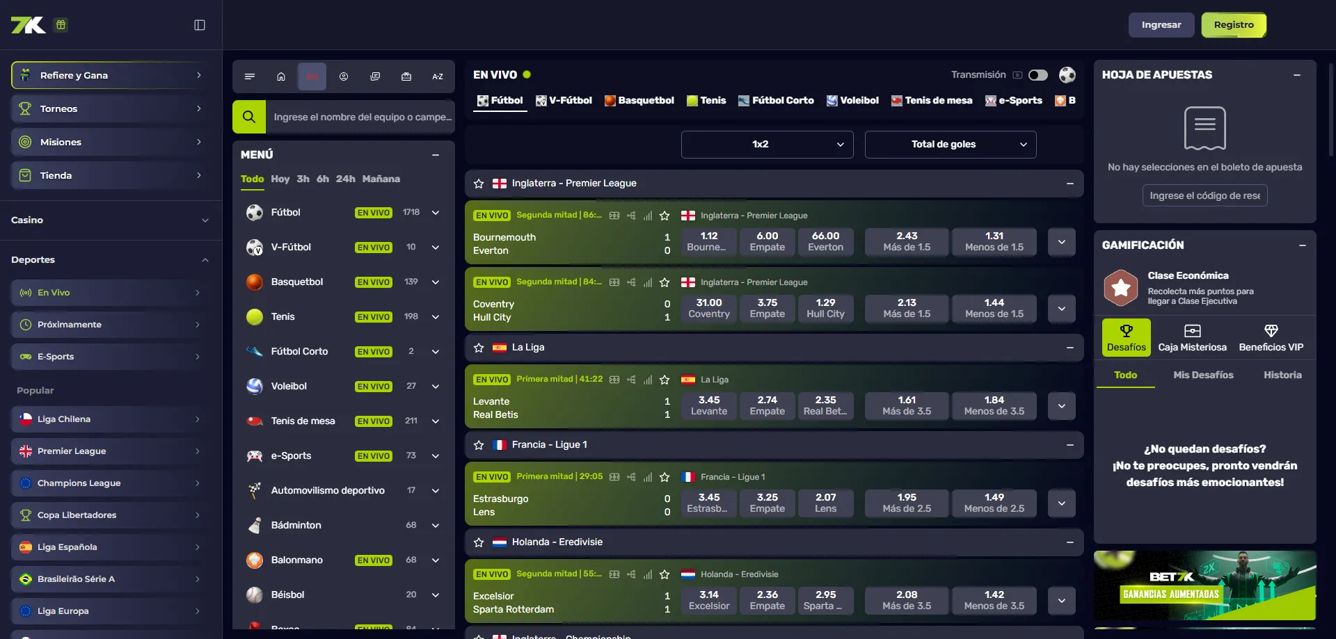 Casino en vivo con croupiers reales en Bet7k Casino online